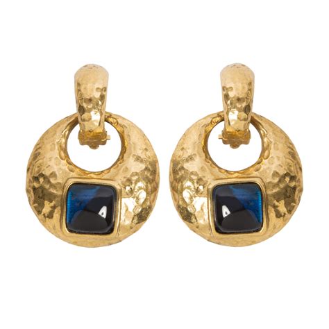 ysl blue gold ring|ysl earrings nordstrom.